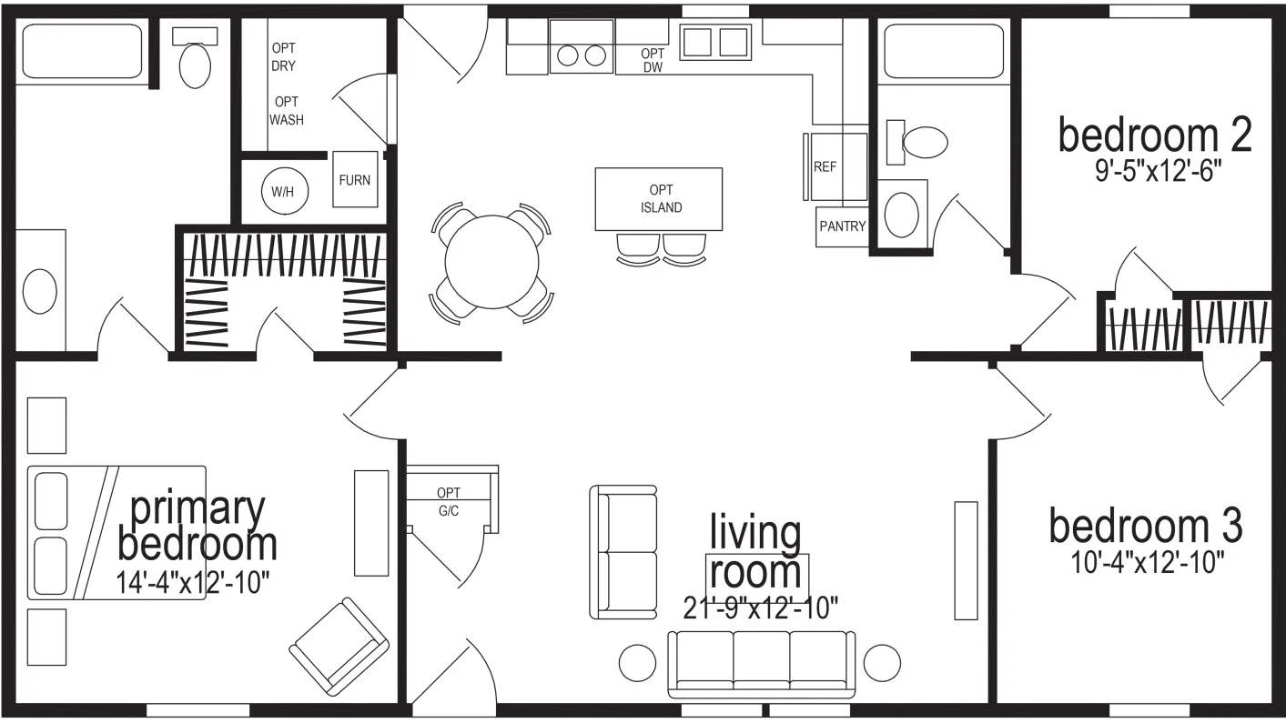 Redman 4447 Floor Plan