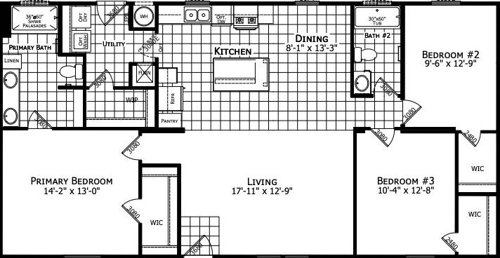 Cs2852a floor plan home features