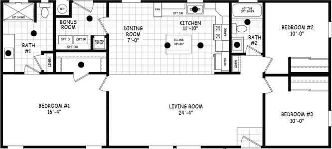 Edge 24523a floor plan home features