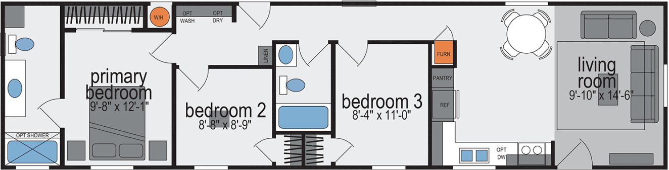 Amber cove k206 floor plan home features