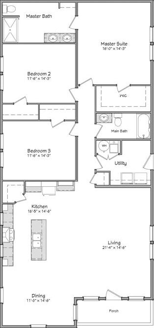 Independence series wythe 30' floor plan home features