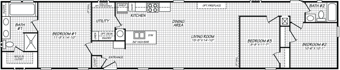 Landmark 16763l floor plan home features