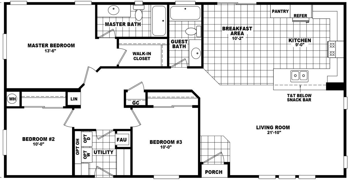 Mountain Ridge 28523B Floor Plan