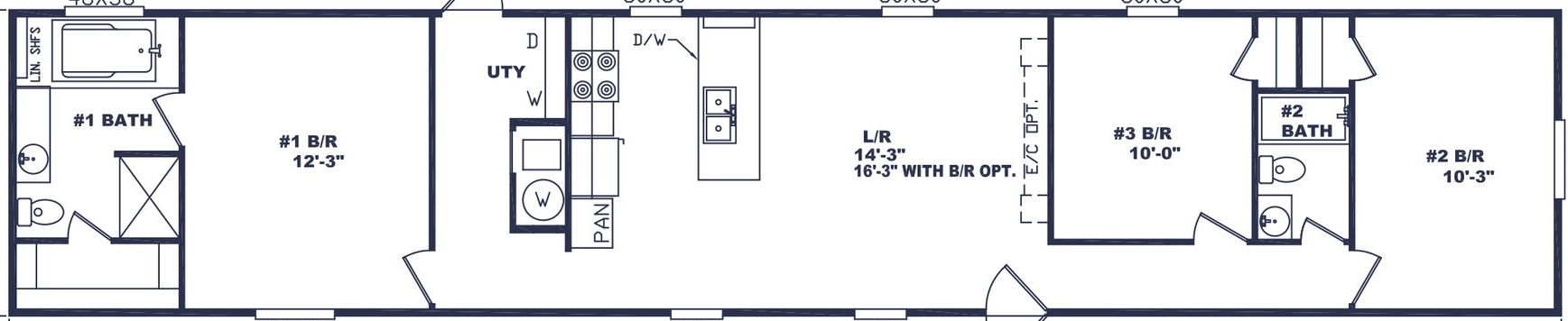 Hudson floor plan home features