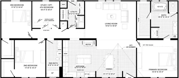 The ingram floor plan home features