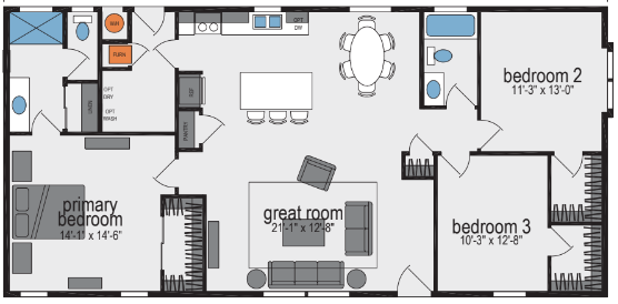 Victory-m200b floor plan and hero home features