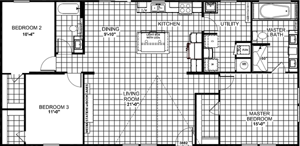 Maribel 9756 floor plan home features