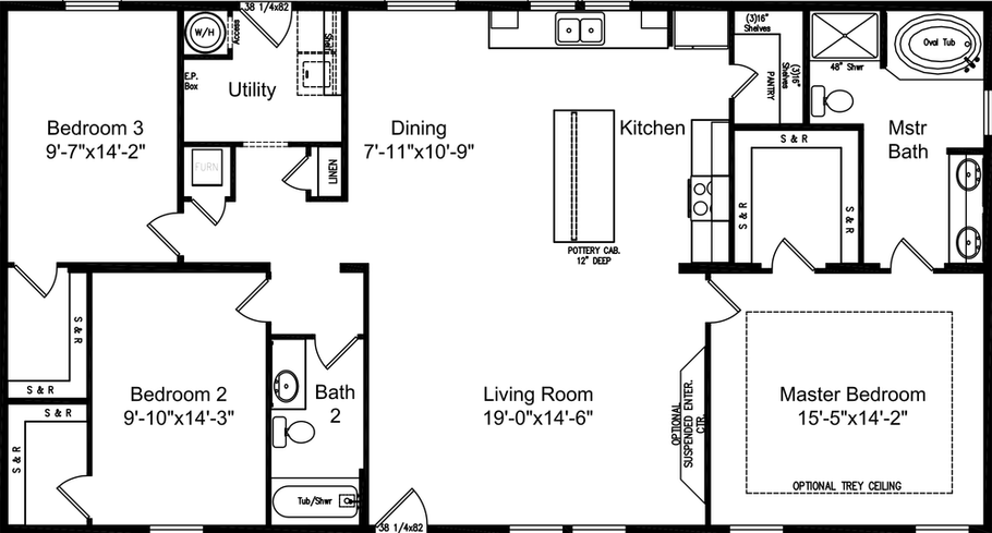 The Urban Homestead 30563H Floor Plan