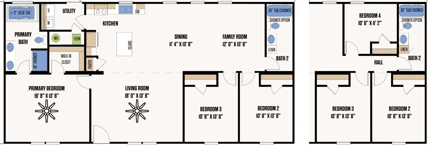 The brewster floor plan home features