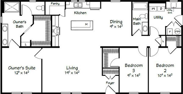Evolution series chester model 3258 floor plan home features