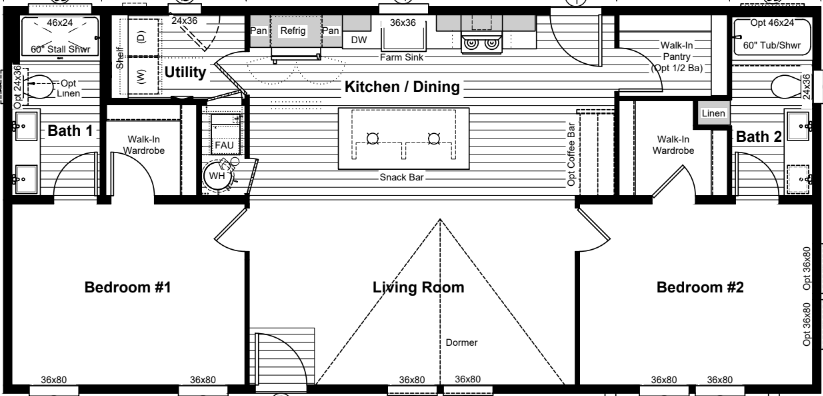 Pilot floor plan home features