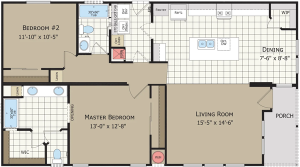 Af2848u floor plan home features