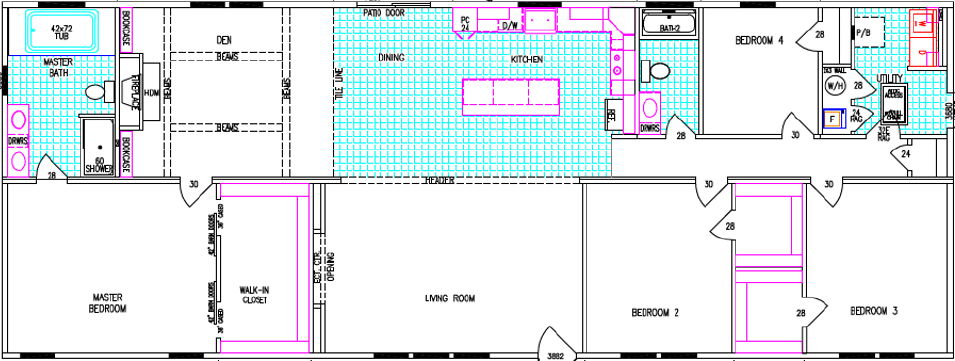 Cypress bend floor plan home features