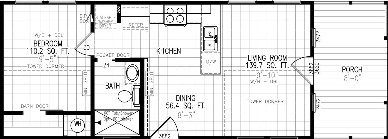 Sparrow c34ep8 floor plan home features