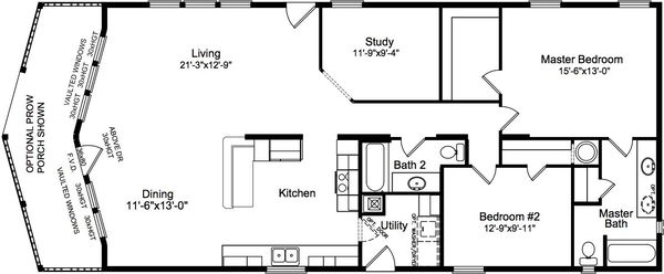 Metolius cabin floor plan home features