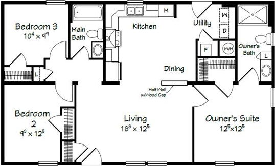 Evolution series taylor ii model 2844 floor plan home features