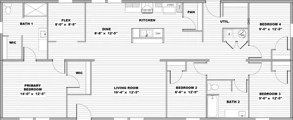 Impact floor plan home features