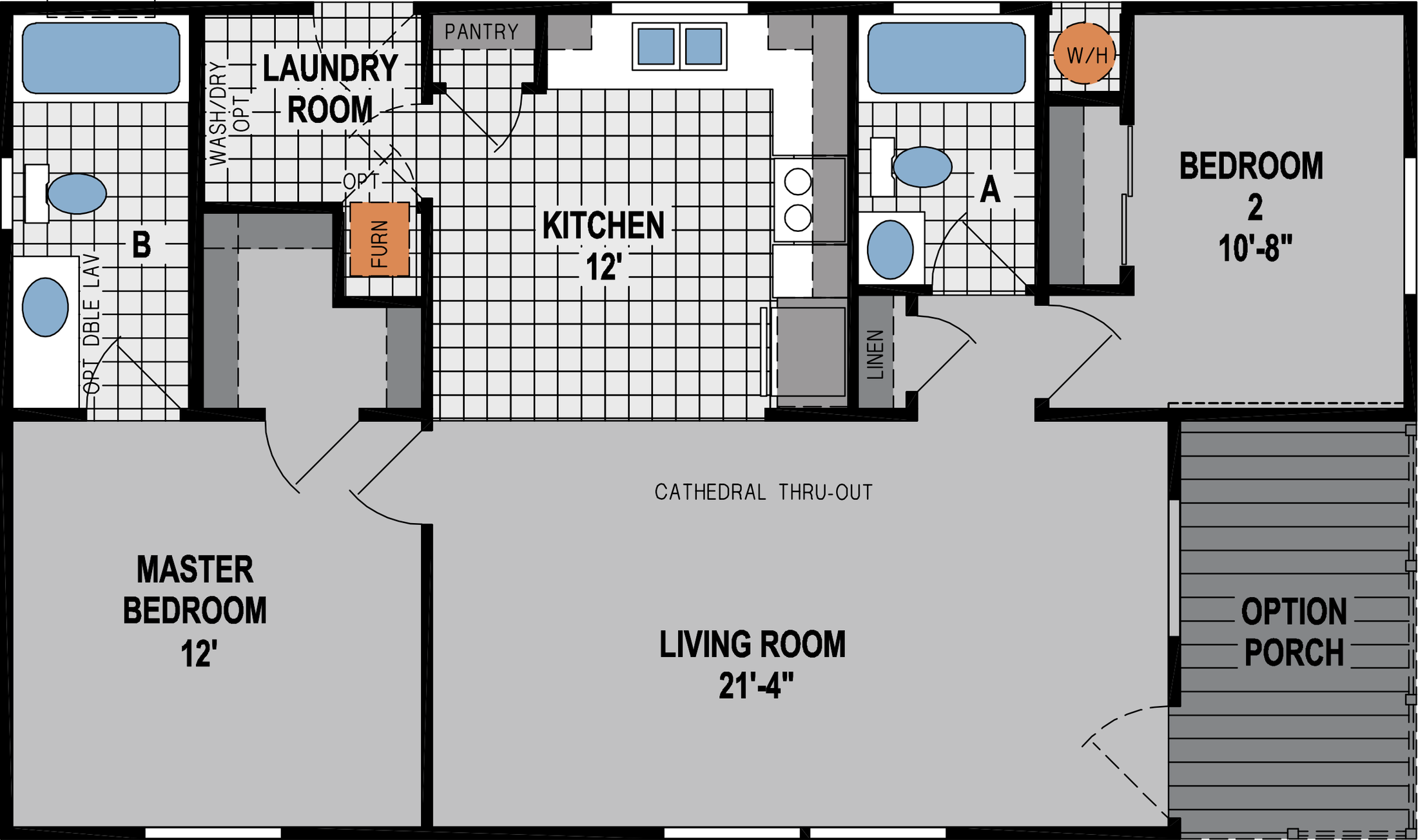 Amber Cove K610CTB Floor Plan