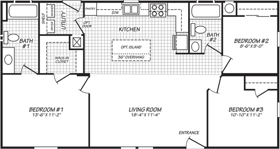 Canyon lake 24443x floor plan home features