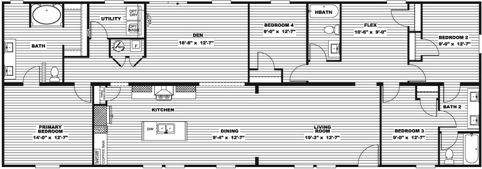 Rainier floor plan home features