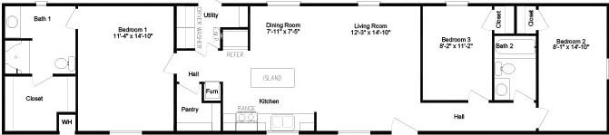 Emerald 16723a floor plan home features