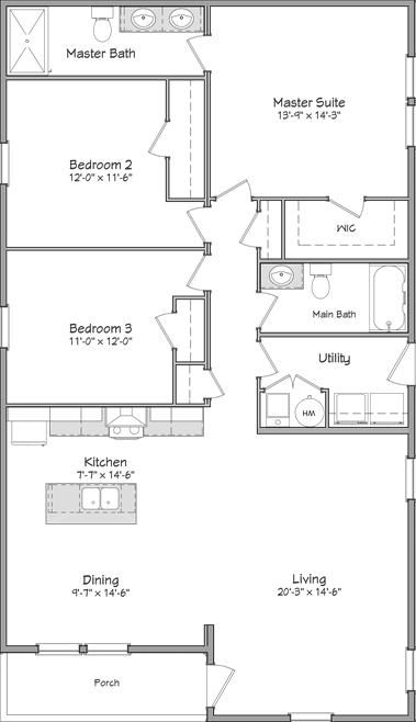 Independence series sherman 30' floor plan home features