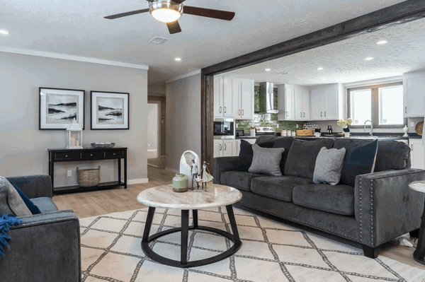 The limestone interior and hero home features