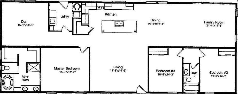 Pinehurst floor plan home features