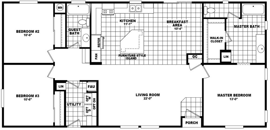 Mountain Ridge 28563C Floor Plan