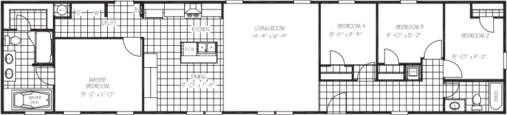 The cuatro floor plan home features