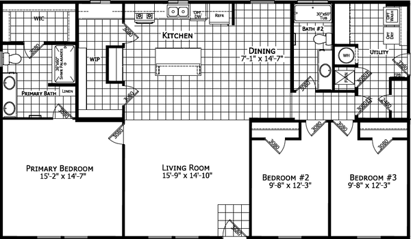 Olive floor plan home features