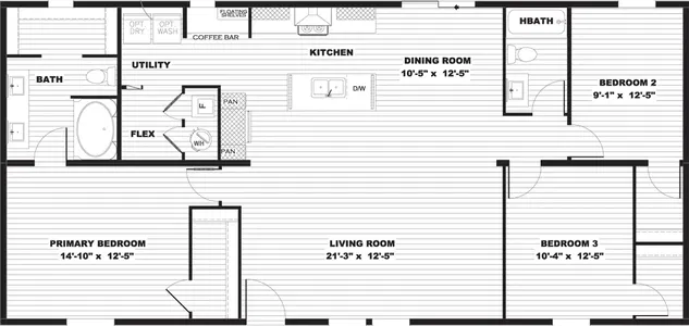 Rio floor plan home features