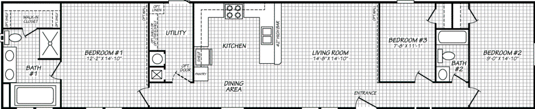 Landmark 16763n floor plan home features