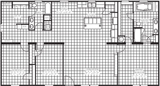 The roosevelt floor plan home features