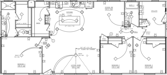 Santa cruz floor plan home features