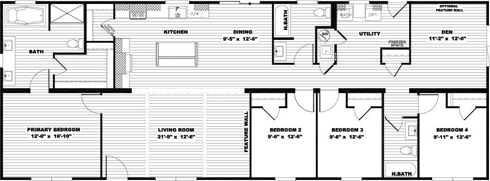 Farm 4 flex floor plan home features