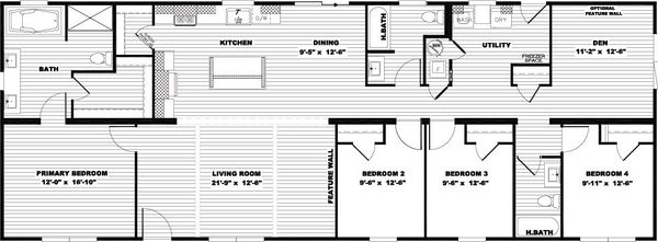Farm 4 flex floor plan home features