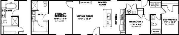 Maynardville classic 66 floor plan home features