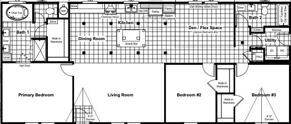 Instant housing 2764 floor plan home features