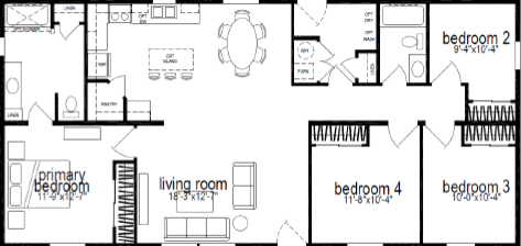 Ridgewood j931 floor plan home features