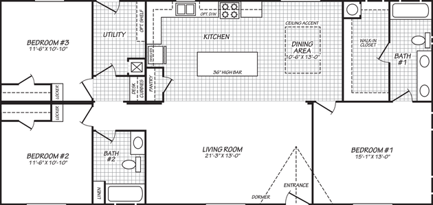 The sunbeam (28563n) floor plan home features