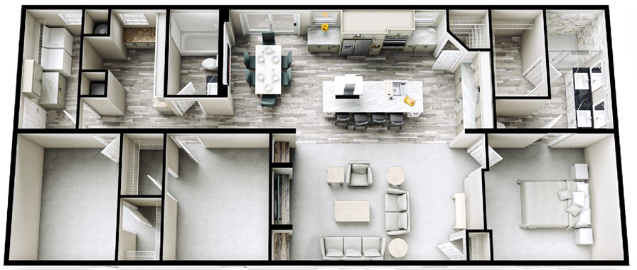 Orchid 60 floor plan home features