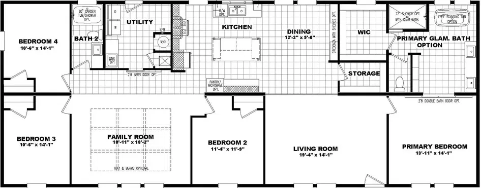 1454 carolina floor plan home features
