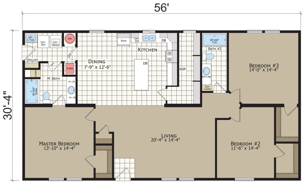 Hidden creek hc6563p floor plan home features