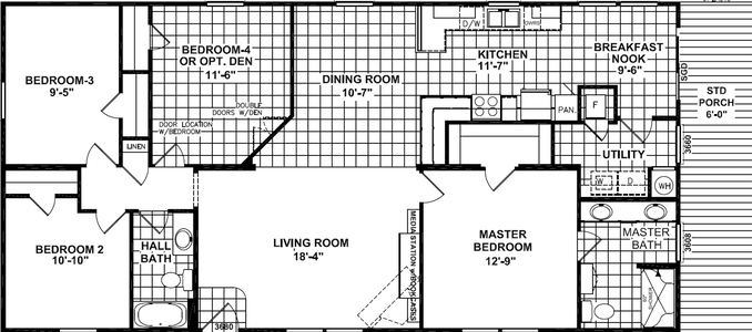 Ocampo 2306-32 floor plan home features
