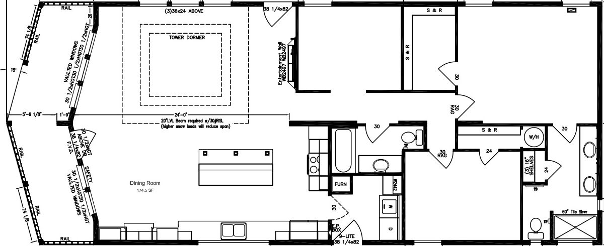 HD Metolius Cabin Floor Plan