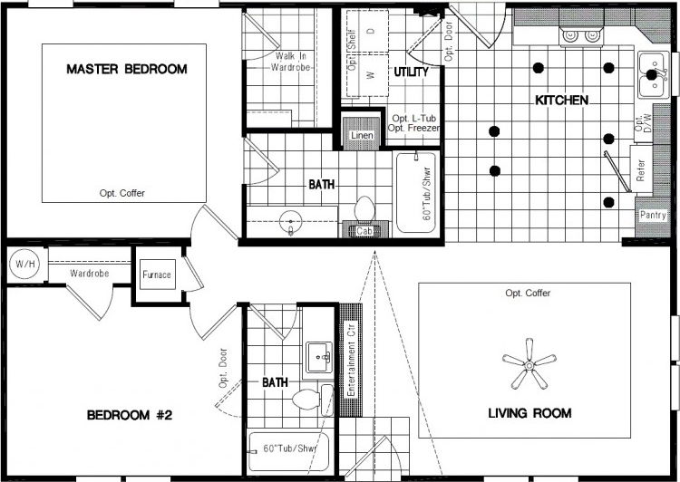 The redwood ii floor plan home features