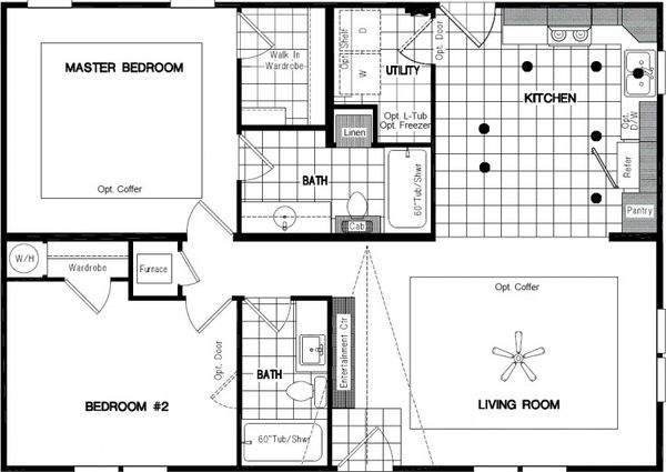 The redwood ii floor plan home features