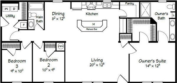 Evolution series mckinley model 2856 floor plan home features