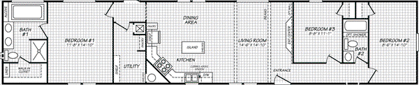 Pinnacle 16763l floor plan home features